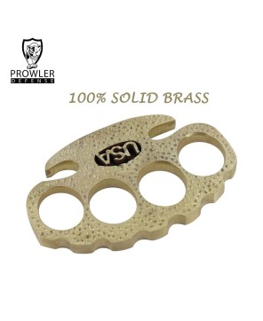 USA Initial Brass Knuckle Paper Weight - Pure Brass Accessory