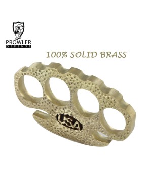 USA Initial Brass Knuckle Paper Weight - Pure Brass Accessory