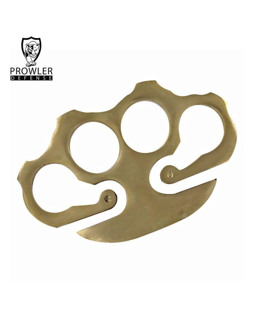 Solid Brass Knuckle Key Ring - 100% Pure Brass Belt Clip