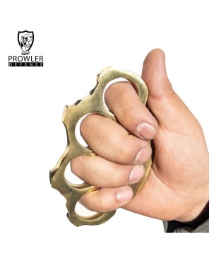 Solid Brass Knuckle Key Ring - 100% Pure Brass Belt Clip