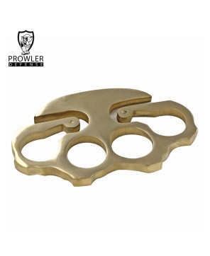 Solid Brass Knuckle Key Ring - 100% Pure Brass Belt Clip