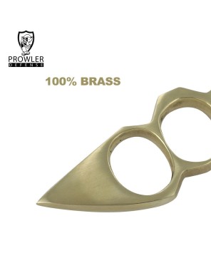 Solid Brass Knuckleduster Paper Weight - Novelty Desk Accessory