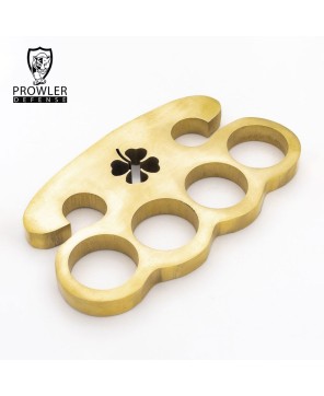 Rare Lucky Charm Brass Knuckle Paper Weight - 100% Pure Brass