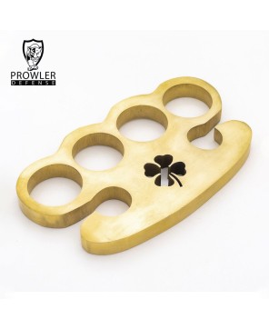 Rare Lucky Charm Brass Knuckle Paper Weight - 100% Pure Brass