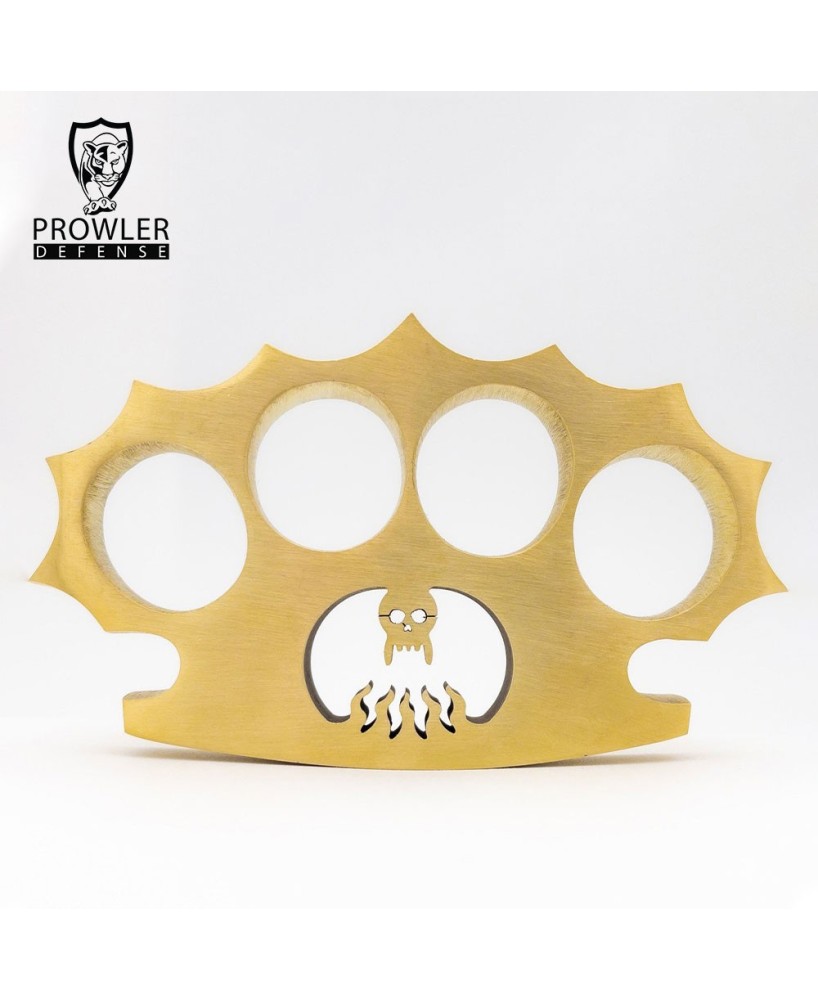 Pure Brass Demonic Skull Knuckle Paper Weight - Strong and Stylish