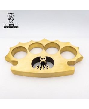 Pure Brass Demonic Skull Knuckle Paper Weight - Strong and Stylish