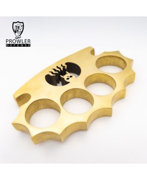 Pure Brass Demonic Skull Knuckle Paper Weight - Strong and Stylish