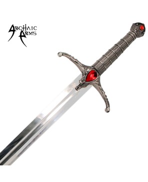 Medieval King's Sword with Wall Plaque - Collectible Fantasy Sword