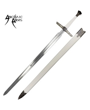 47.5" White Fantasy Sword Witcher Killer Blade - Stunning Movie Replic