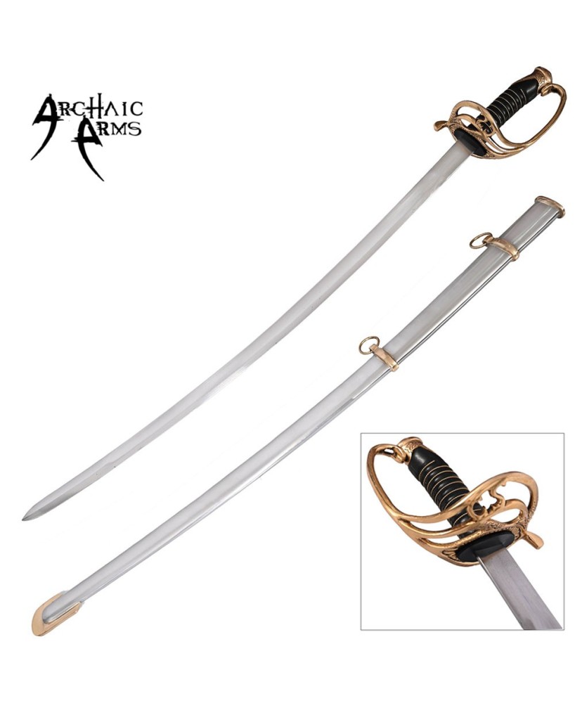 Shelby Officers Civil War Sword | Brass Handle & Steel Blade