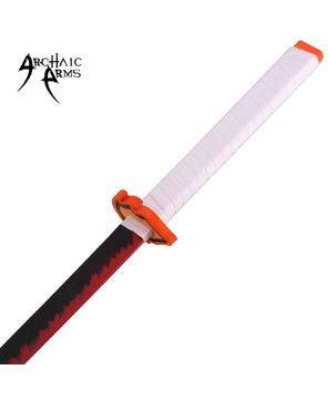 41" Foam Cosplay Hashria Kyojuro Fire Sword with Scabbard