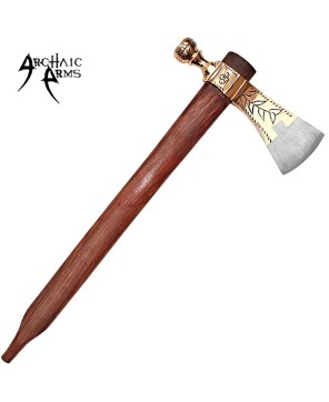 Brass Tomahawk Peace Pipe