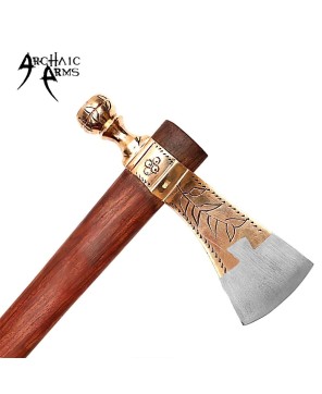 Brass Tomahawk Peace Pipe