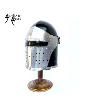 Medieval Visor Barbute Helmet - High Quality Steel Craftsmanship