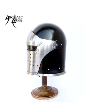 Medieval Visor Barbute Helmet - High Quality Steel Craftsmanship