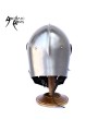 Medieval Human Skull Helmet Silver Demon - Handcrafted Steel Armor