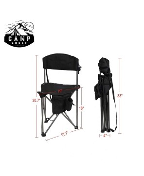 Lightweight Portable Tripod Camp Chair - Comfortable & Easy Setup