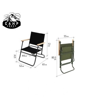 Oversized Camp Chair with Shade Canopy - Comfortable & Portable