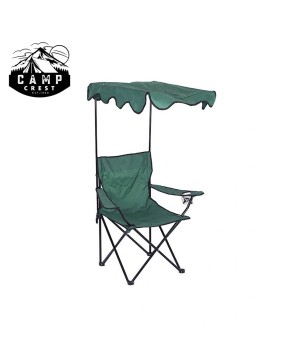 Oversized Camp Chair with Shade Canopy - Comfortable & Durable