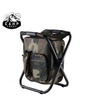 Folding Stool Insulated Cooler Bag - Portable Outdoor Chair