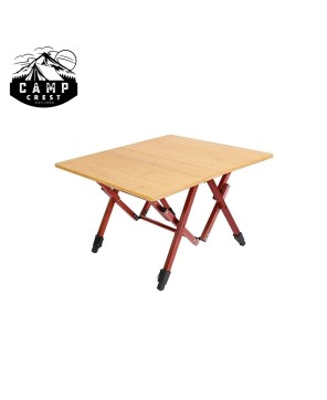 Bamboo Top Fold Up Camp Table - Lightweight Outdoor Dining Table