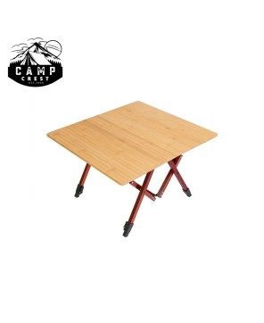 Bamboo Top Fold Up Camp Table - Lightweight Outdoor Dining Table