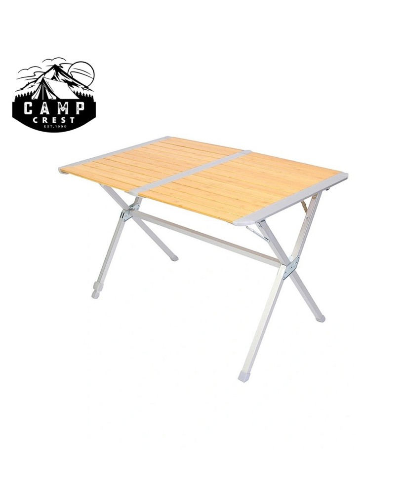 Roll Up Slatted Camping Table - Lightweight Outdoor Dining Table