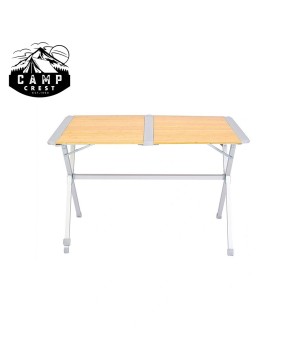 Roll Up Slatted Camping Table - Lightweight Outdoor Dining Table