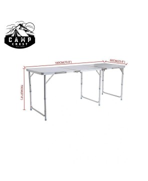 Aluminum Folding Camp Table 6 Foot - Portable Outdoor Dining Table