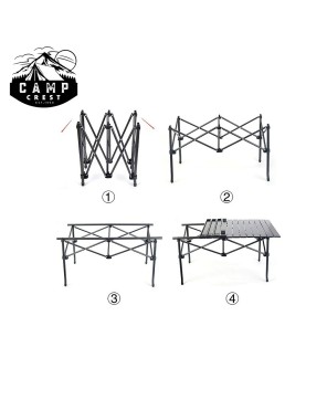 Heavy Duty Roll-Up Table with Storage Bag - Portable Outdoor Table