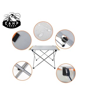 Compact Roll Up Table with Pocket - Portable Camping Table