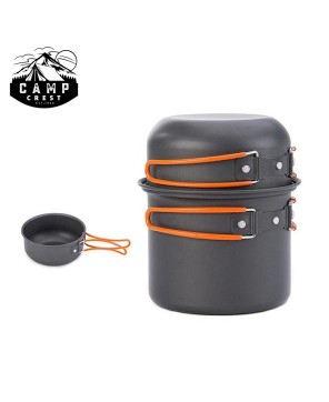 Durable Camping Cookware Set with Mesh Bag – Ideal for 3-4 People