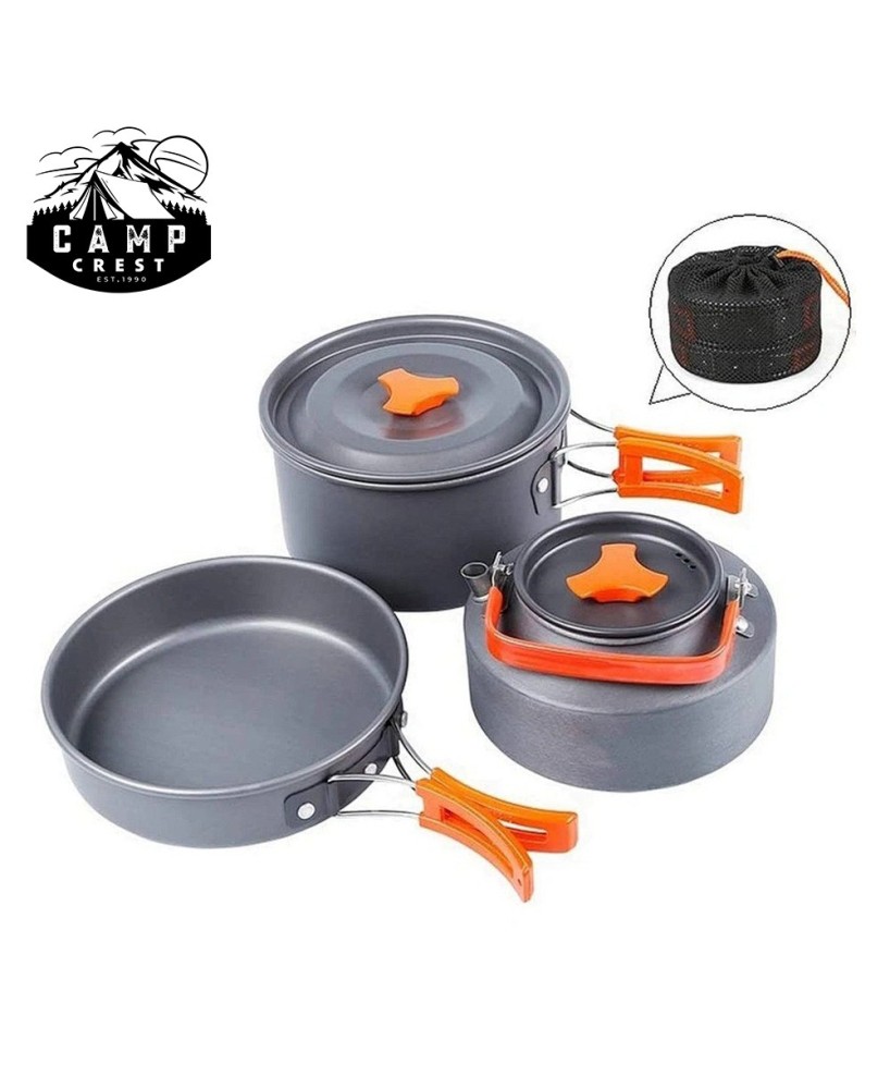 Lightweight Aluminum Camping Pots and Pans Set – Durable & Portable