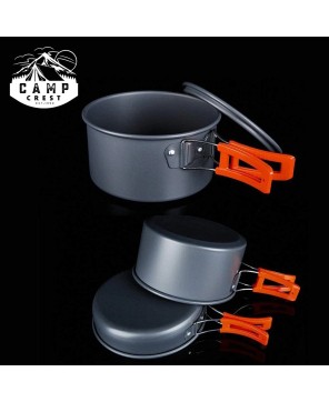 Lightweight Aluminum Camping Pots and Pans Set – Durable & Portable