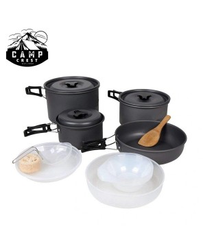 Durable 5-6 Person Outdoor Cookware Mess Kit – Lightweight & Portable