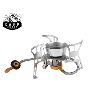 Stainless Steel Camping Gas Cooker Stove - Durable & Lightweight