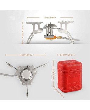 Stainless Steel Camping Gas Cooker Stove - Durable & Lightweight