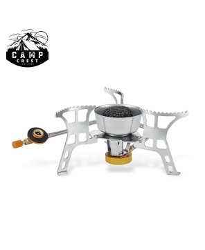 Stainless Steel Camping Gas Cooker Stove - Durable & Lightweight