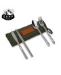 Stainless Steel Family Cutlery Picnic Utensil Set - 13 Piece Travel Ki
