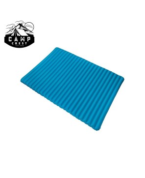 Double Striped Inflatable Camping Pad - Durable & Comfortable