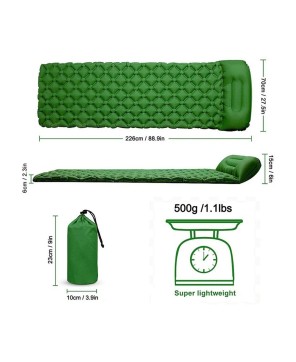 Rhombic Inflatable Camping Pad - Lightweight & Durable