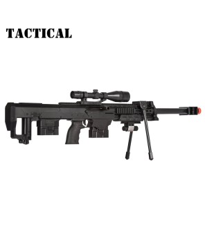 50 Cal Sniper Spring Airsoft Rifle & Pistol Combo Set FPS 260