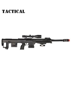 50 Cal Sniper Spring Airsoft Rifle & Pistol Combo Set FPS 260