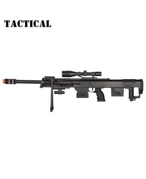 50 Cal Sniper Spring Airsoft Rifle & Pistol Combo Set FPS 260