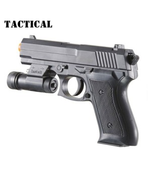 Spring Powered Airsoft Pistol with Laser & Light - Buy Now!