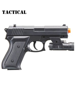 Spring Powered Airsoft Pistol with Laser & Light - Buy Now!