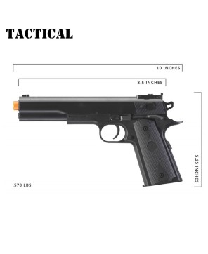 M1911 Heavyweight Spring Airsoft Pistol | Secure Grip & Accurate Sight