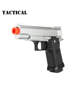 Spring-Powered Airsoft Pistol with Laser & Light