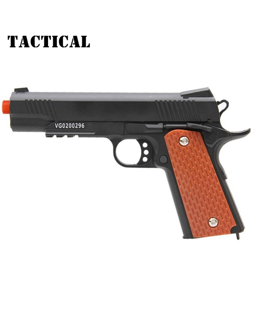 1911 Tac Airsoft Pistol | Metal Alloy, Spring Powered