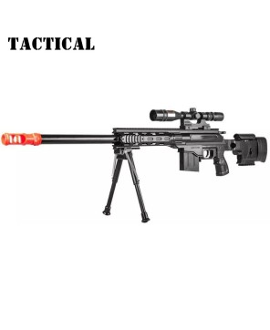 Tactical Spring Sniper Airsoft Rifle with Laser Scope Bipod